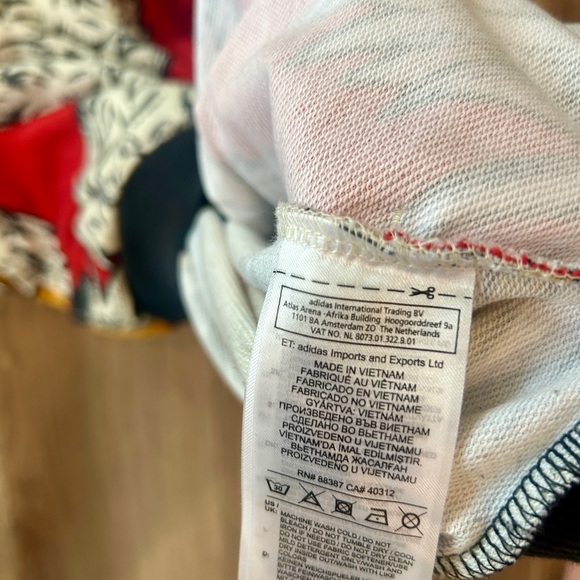 ADIDAS FARM RIO Sweatshirt Women UK 2 Tropical Pineapple Boyfriend Sweatshirt - Picture 7 of 10